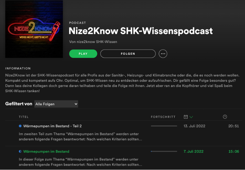 Nize2Know auf Spotify